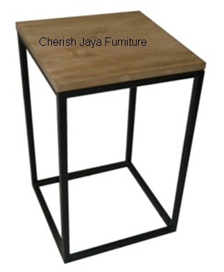 Code: SJAT 015 Name: Kotak Iron Console Table Size: W=100 x D=40 x H=40 cm  Wood: Solid Teakwood